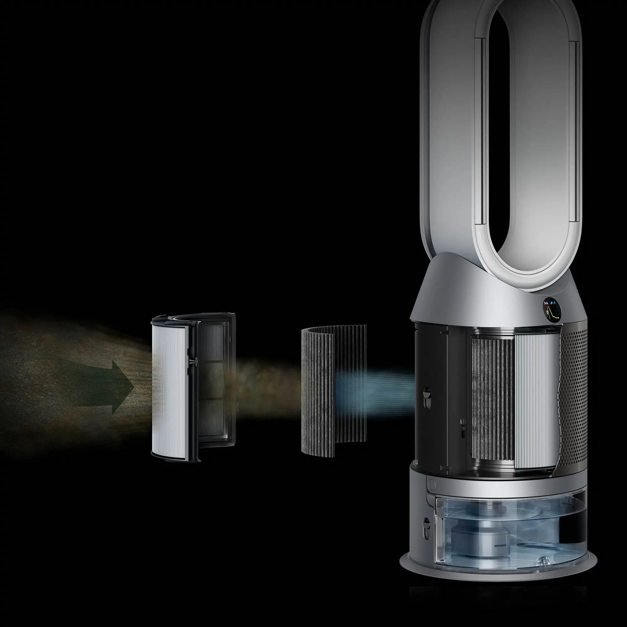 Oczyszczacz powietrza i wentylator z funkcją nawilżania Dyson Purifier Humidify + Cool Autoreact PH3A